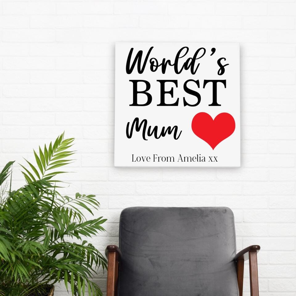 World's Best Personalised Canvas